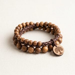 Handmade Wooden and Leather Custom Bracelet